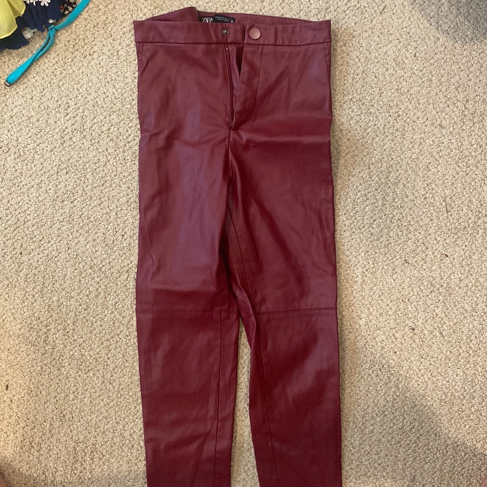 Zara leather pants